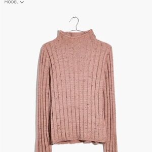 Madewell Speckled Ribbed Knit Sweater